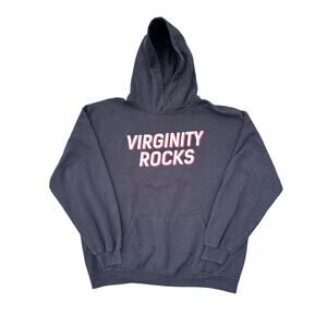 Virginity Rocks dannyduncan69 site official merch drop Large black hoodie 23x25